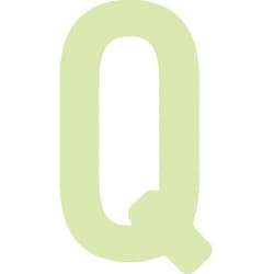 AILUMI50Q [IM 中輝度蓄光カッテイング文字 英字 Q]