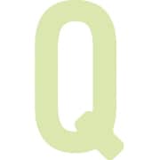 AILUMI50Q [IM 中輝度蓄光カッテイング文字 英字 Q]