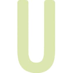 AILUMI50U [IM 中輝度蓄光カッテイング文字 英字 U]