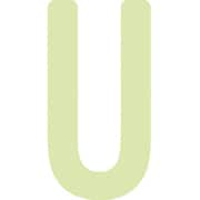 AILUMI50U [IM 中輝度蓄光カッテイング文字 英字 U]