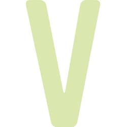AILUMI50V [IM 中輝度蓄光カッテイング文字 英字 V]