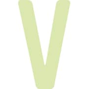 AILUMI50V [IM 中輝度蓄光カッテイング文字 英字 V]