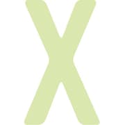 AILUMI50X [IM 中輝度蓄光カッテイング文字 英字 X]