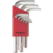 HLX9MSB [ボンダス 六角L-レンチ ショート メッキ セット9本組(1.5-10mm)]