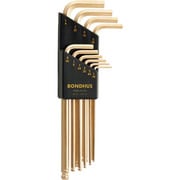 BLX10G [ボンダス ボールポイント・L-レンチセット ロング ゴールド インチ セット10本組(1/16-1/4)]