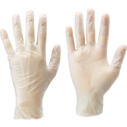 ビニール使い捨て手袋（粉なし） お手軽手袋 100枚 Lサイズ 半透明 NO806-L