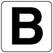 84581B [ユニット アルファベット表示ステッカーB 5枚組 (中) 100×100]