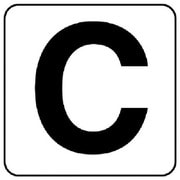 84581C [ユニット アルファベット表示ステッカーC 5枚組 (中) 100×100]