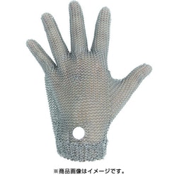 WILCO050S [ミドリ安全 ステンレス製 耐切創クサリ手袋 5本指 WILCO-050 Sサイズ 1枚]