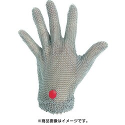 WILCO050M [ミドリ安全 ステンレス製 耐切創クサリ手袋 5本指 WILCO-050 Mサイズ 1枚]