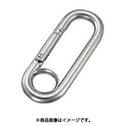 PL8 [水本 ステンレス プチカラビナ(リング付) 線径8mm長さ74mm]