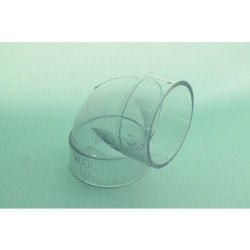 VUDLC100 [トーエー VU継手 90°エルボ 透明 100]