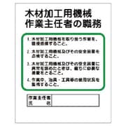 35608 [ユニット 作業主任者職務板 木材加工用… エコユニボード 500×400mm]