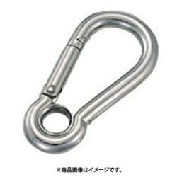 A6 [水本 ステンレス スナップフックA型(リング付) 線径6mm長さ61mm]