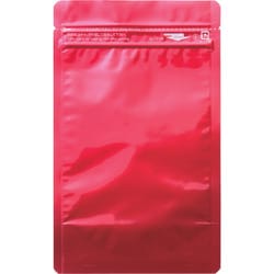 AL1216R [セイニチ 「ラミジップ」 アルミカラースタンドタイプ 赤 160×120+35 (50枚入)]
