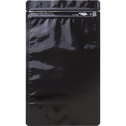 AL1216BK [セイニチ 「ラミジップ」 アルミカラースタンドタイプ 黒 160×120+35 (50枚入)]
