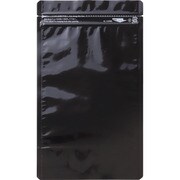 AL1216BK [セイニチ 「ラミジップ」 アルミカラースタンドタイプ 黒 160×120+35 (50枚入)]
