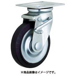 イノアック 中荷重用キャスター ストッパー・旋回金具付 Φ75 GR75WJS