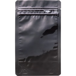 AL1013BK [セイニチ 「ラミジップ」 アルミカラースタンドタイプ 黒 130×100+30 (50枚入)]