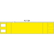 84840A [ユニット ファスナー付腕章 黄(差し込み式)・軟質ビニール・90×420]