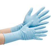 ミドリ安全 ニトリル使い捨て手袋 ロング 厚手 粉なし 青 M (50枚入) VERTE766HM