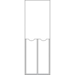 46220 [緑十字 責任者氏名標識 白無地タイプ 2名用 150×50mm 名札差込式 エンビ]