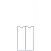 46220 [緑十字 責任者氏名標識 白無地タイプ 2名用 150×50mm 名札差込式 エンビ]