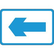 101026 [緑十字 路面用標識 ←矢印 300×450mm 軟質エンビ 裏面糊付]