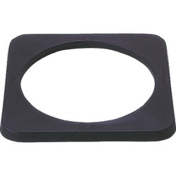116100 [緑十字 カラーコーン用ウエイト(コーンベッド) 重量2kg 365mm角 ゴム製]