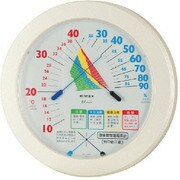 緑十字 環境管理温・湿度計(屋内用・壁掛) 375032