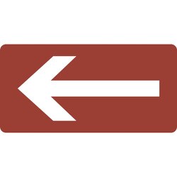 381411 [緑十字 配管識別ステッカー ←矢印 60×120mm 10枚組 アルミ]