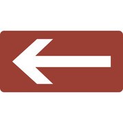 381411 [緑十字 配管識別ステッカー ←矢印 60×120mm 10枚組 アルミ]