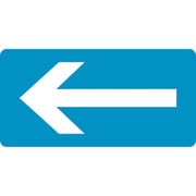 382230 [緑十字 配管識別ステッカー ←矢印 40×80mm 10枚組 アルミ]