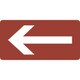 382411 [緑十字 配管識別ステッカー ←矢印 40×80mm 10枚組 アルミ]