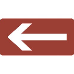 382411 [緑十字 配管識別ステッカー ←矢印 40×80mm 10枚組 アルミ]