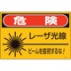 393604 [緑十字 レーザ標識 危険・レーザ光線・ビームを直視するな! 225×300mm]