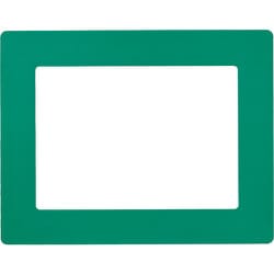 403112 [緑十字 路面用区画標識(A4用紙対応タイプ) 緑 312×398mm 裏テープ付]