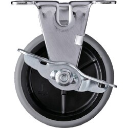 ハンマー Eシリ-ズ 固定SP付 PPホイ-ルエラストマ-巻車 100mm 415ERL100BAR01