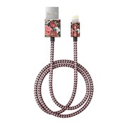 MFI Lightning 充電通信用 FASHION CABLE 2M ANTIQUE ROSES IDFCL2-63