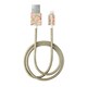 MFI Lightning 充電通信用 FASHION CABLE 2M CHAMPAGNE BIRDS IDFCL2-65