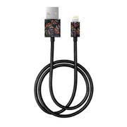 MFI Lightning 充電通信用 FASHION CABLE 2M NEON TROPICAL IDFCL2-73