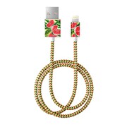 MFI Lightning 充電通信用 FASHION CABLE 2M ONE IN A MELON IDFCL2-90