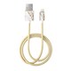 MFI Lightning 充電通信用 FASHION CABLE 1M CARRARA GOLD IDFCL-46