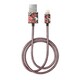 MFI Lightning 充電通信用 FASHION CABLE 1M ANTIQUE ROSES IDFCL-63