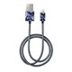 MFI Lightning 充電通信用 FASHION CABLE 1M SAILOR BLUE BLOOM IDFCL-69