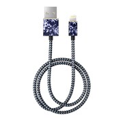 MFI Lightning 充電通信用 FASHION CABLE 1M SAILOR BLUE BLOOM IDFCL-69