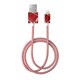 MFI Lightning 充電通信用 FASHION CABLE 1M SCARLET RED MARBLE IDFCL-71