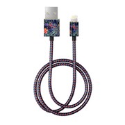 MFI Lightning 充電通信用 FASHION CABLE 1M MYSTERIOUS JUNGLE IDFCL-72