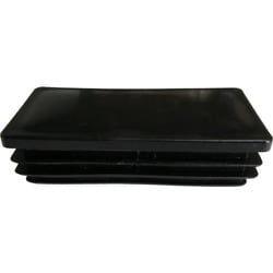 アルインコ 樹脂キャップ 平角パイプ40×20用 ブラック  (4個入) AC321K4