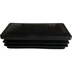 アルインコ 樹脂キャップ 平角パイプ50×25用 ブラック  (4個入) AC330K4